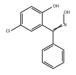 Methanone, (5-chloro-2-hydroxyphenyl)phenyl-, oxime 结构式