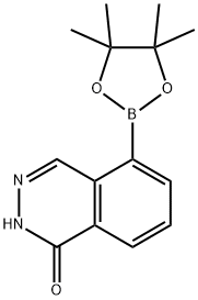 5-(4,4,5,5-四甲基-1,3,2-二氧硼杂环戊烷-2-基)-1(2H)-二氮杂萘酮 结构式