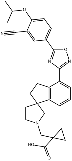 化合物 S1PR1 AGONIST 1 结构式