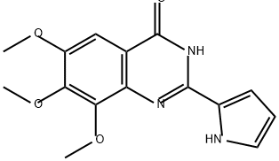 6,7,8-trimethoxy-2-(1H-pyrrol-2-yl)-3,4-dihydroqui
nazolin-4-one 结构式