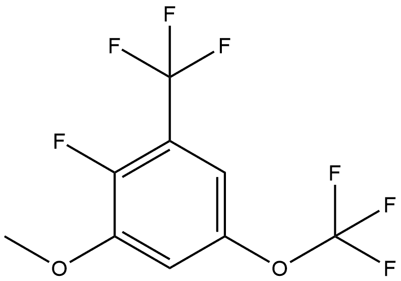 2-Fluoro-1-methoxy-5-(trifluoromethoxy)-3-(trifluoromethyl)benzene 结构式