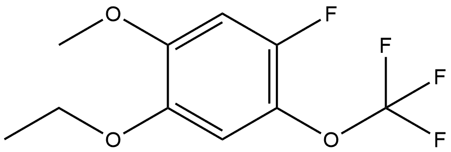 1-Ethoxy-4-fluoro-2-methoxy-5-(trifluoromethoxy)benzene 结构式