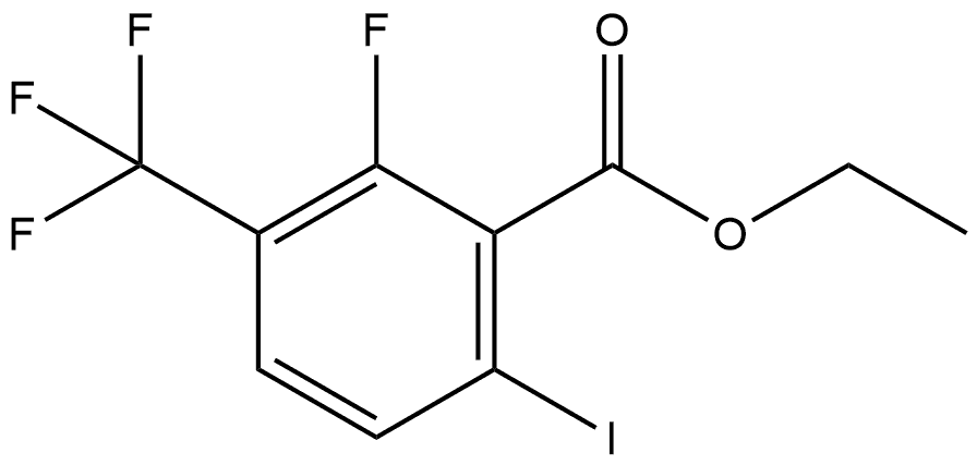 Ethyl 2-fluoro-6-iodo-3-(trifluoromethyl)benzoate 结构式