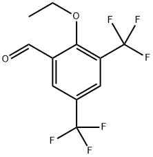 2-Ethoxy-3,5-bis(trifluoromethyl)benzaldehyde 结构式