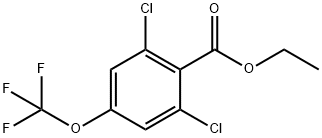 Ethyl 2,6-dichloro-4-(trifluoromethoxy)benzoate 结构式