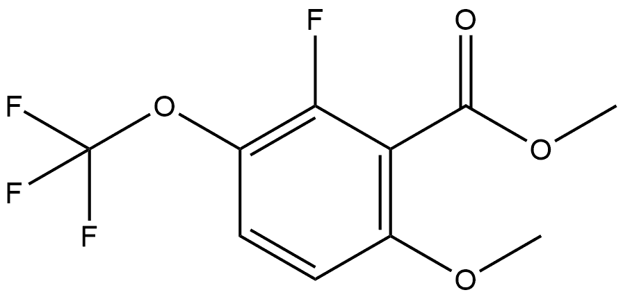 methyl 2-fluoro-6-methoxy-3-(trifluoromethoxy)benzoate 结构式