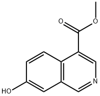 7-羟基异喹啉-4-羧酸甲酯 结构式