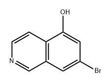 7-溴异喹啉-5-醇 结构式
