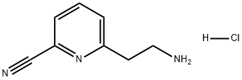 6-(2-氨基乙基)吡啶腈盐酸盐 结构式
