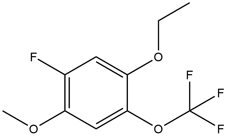 1-Ethoxy-5-fluoro-4-methoxy-2-(trifluoromethoxy)benzene 结构式