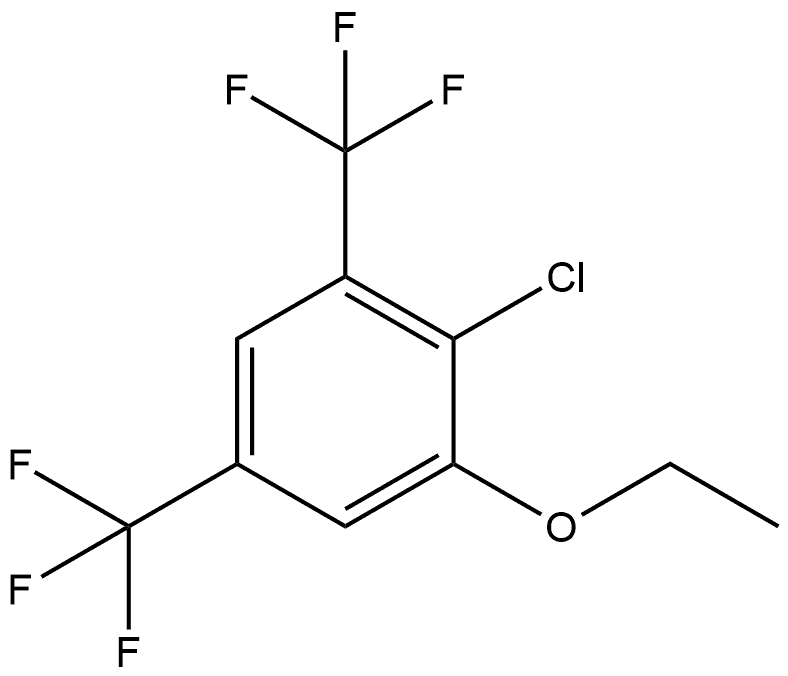 2-Chloro-1-ethoxy-3,5-bis(trifluoromethyl)benzene 结构式