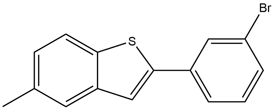 2-(3-Bromophenyl)-5-methylbenzo[b]thiophene 结构式