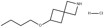 2-Azaspiro[3.3]heptane, 6-butoxy-, hydrochloride (1:1) 结构式