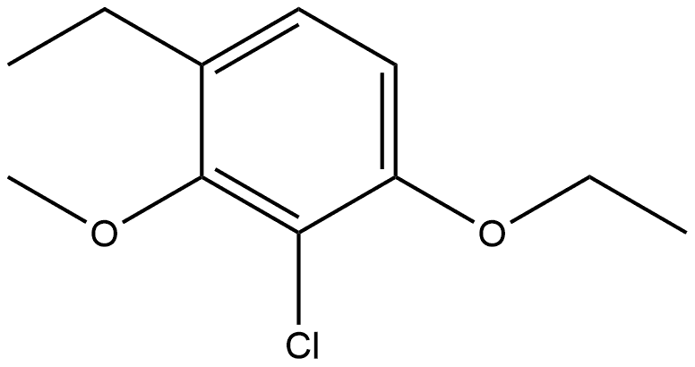 2-Chloro-1-ethoxy-4-ethyl-3-methoxybenzene 结构式