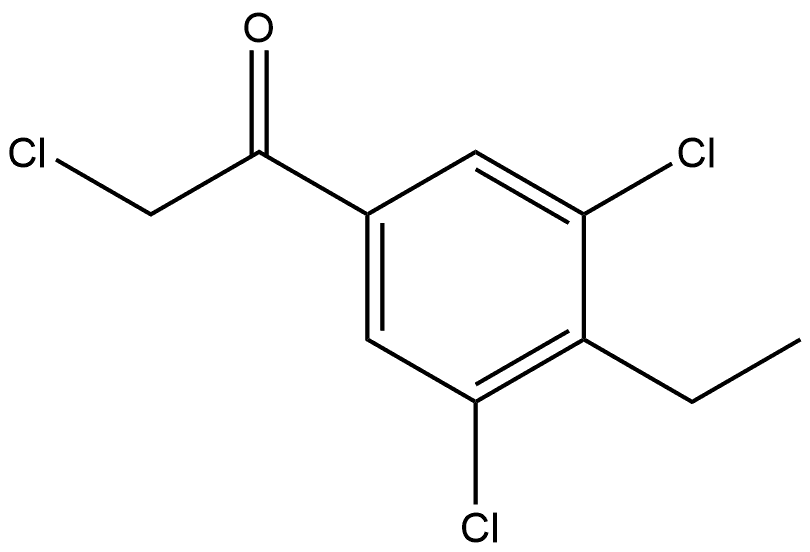 2-Chloro-1-(3,5-dichloro-4-ethylphenyl)ethanone 结构式