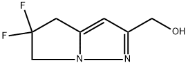 (5,5-二氟-5,6-二氢-4H-吡咯并[1,2-B]吡唑-2-基)甲醇 结构式