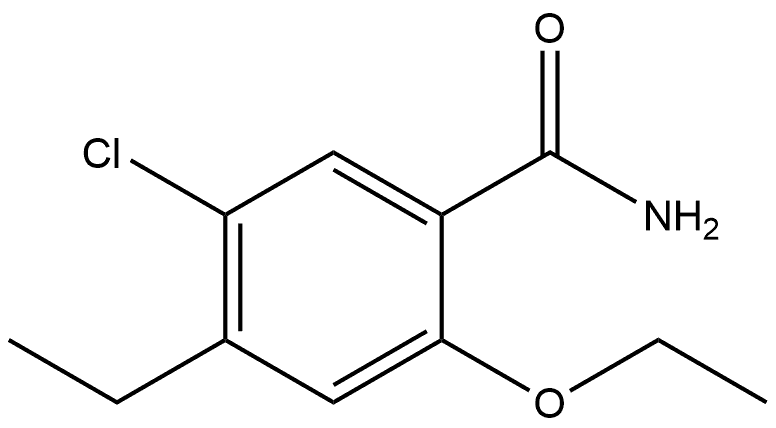 5-Chloro-2-ethoxy-4-ethylbenzamide 结构式