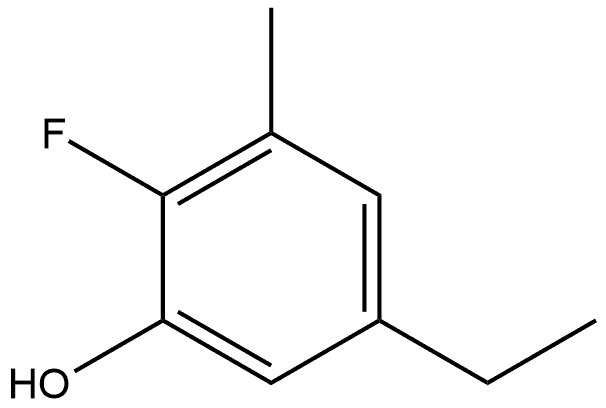 5-Ethyl-2-fluoro-3-methylphenol 结构式