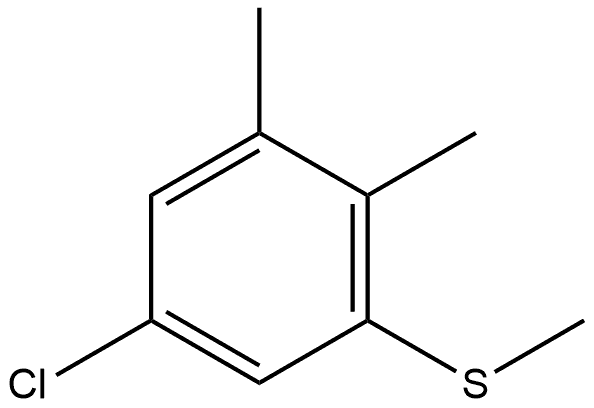 5-Chloro-1,2-dimethyl-3-(methylthio)benzene 结构式