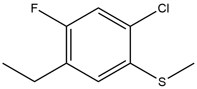 1-Chloro-4-ethyl-5-fluoro-2-(methylthio)benzene 结构式