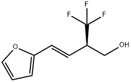 (R,E)-4-(呋喃-2-基)-2-(三氟甲基)丁-3-烯-1-醇 结构式