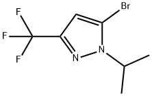 5-溴-1-异丙基-3-(三氟甲基)-1H-吡唑 结构式