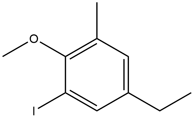 5-Ethyl-1-iodo-2-methoxy-3-methylbenzene 结构式