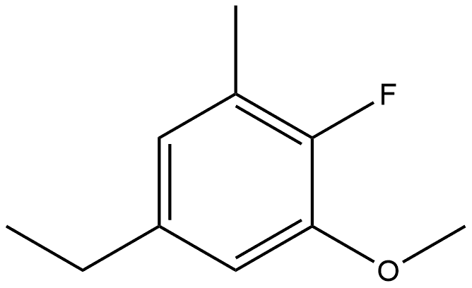 5-ethyl-2-fluoro-1-methoxy-3-methylbenzene 结构式