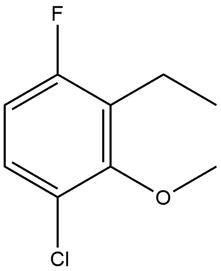 1-Chloro-3-ethyl-4-fluoro-2-methoxybenzene 结构式