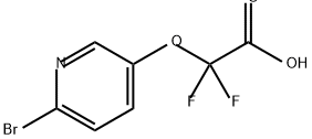 Acetic acid, 2-[(6-bromo-3-pyridinyl)oxy]-2,2-difluoro- 结构式