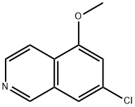 7-氯-5-甲氧基异喹啉 结构式
