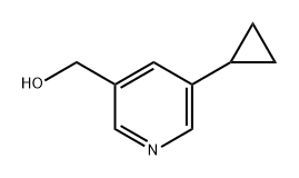 (5-环丙基吡啶-3-基)甲醇 结构式