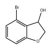 3-Benzofuranol, 4-bromo-2,3-dihydro- 结构式