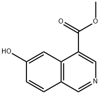 6-羟基异喹啉-4-羧酸甲酯 结构式