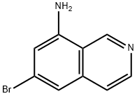 6-溴异喹啉-8-胺 结构式