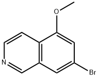 7-溴-5-甲氧基异喹啉 结构式