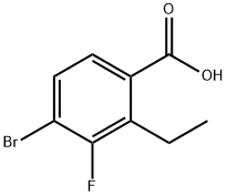 4-溴-2-乙基-3-氟苯甲酸 结构式