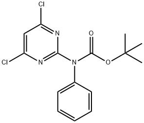 tert-butyl (4,6-dichloropyrimidin-2-yl)(phenyl)carbamate 结构式