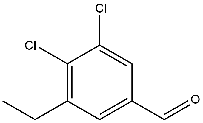 3,4-Dichloro-5-ethylbenzaldehyde 结构式