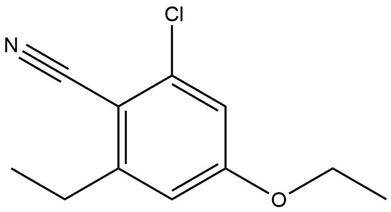 2-Chloro-4-ethoxy-6-ethylbenzonitrile 结构式