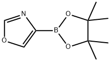 4-(4,4,5,5-四甲基-1,3,2-二氧硼杂环戊烷-2-基)恶唑 结构式