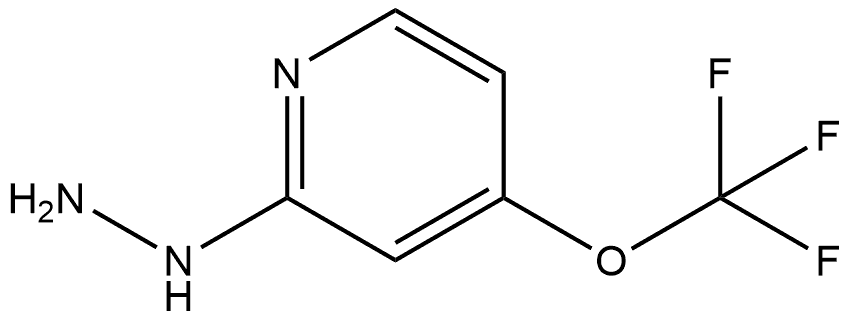 2-肼基-4-(三氟甲氧基)吡啶 结构式