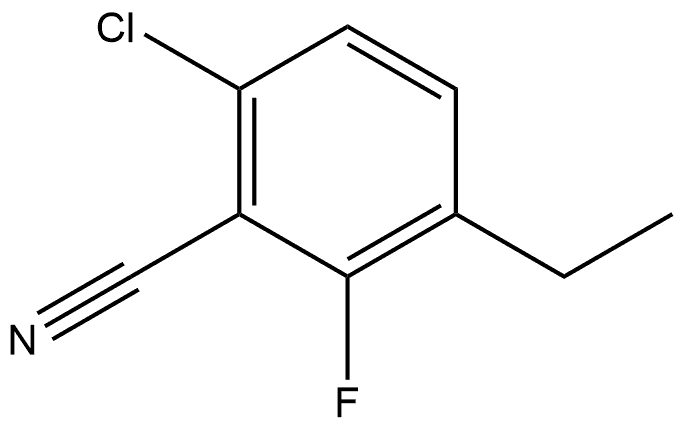 6-Chloro-3-ethyl-2-fluorobenzonitrile 结构式