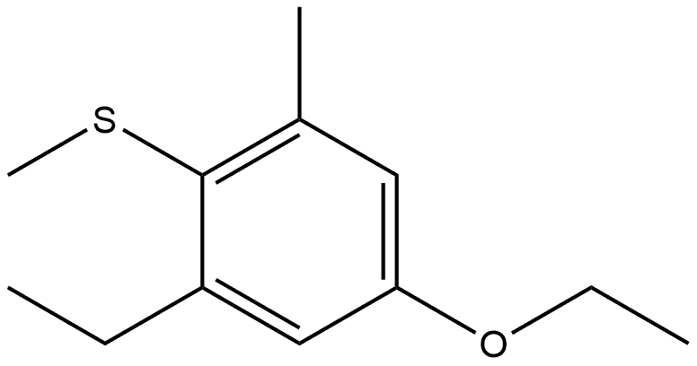 5-Ethoxy-1-ethyl-3-methyl-2-(methylthio)benzene 结构式