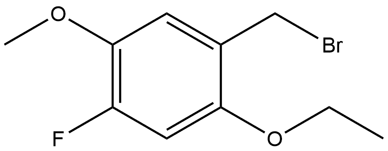 1-(Bromomethyl)-2-ethoxy-4-fluoro-5-methoxybenzene 结构式