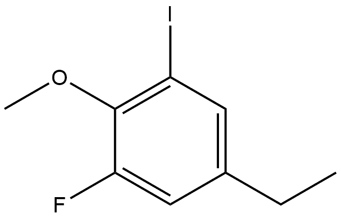 5-Ethyl-1-fluoro-3-iodo-2-methoxybenzene 结构式