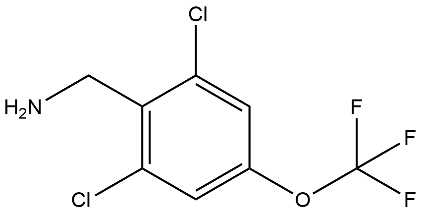 2,6-Dichloro-4-(trifluoromethoxy)benzenemethanamine 结构式