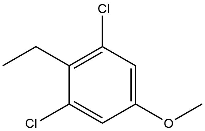 1,3-Dichloro-2-ethyl-5-methoxybenzene 结构式