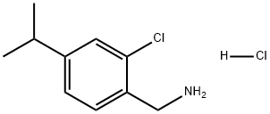 (2-氯-4-异丙基苯基)甲胺盐酸盐 结构式
