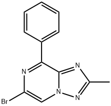 6-Bromo-2-methyl-8-phenyl[1,2,4]triazolo[1,5-a]pyrazine 结构式